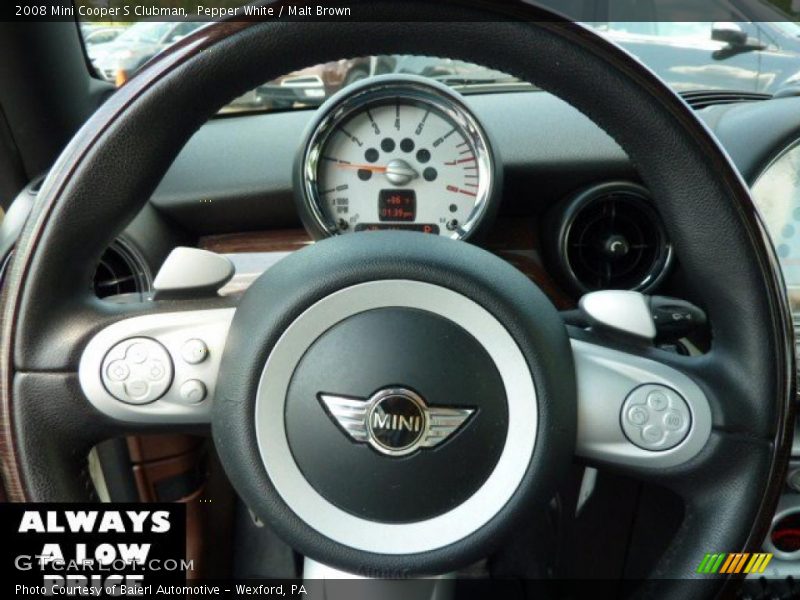 Pepper White / Malt Brown 2008 Mini Cooper S Clubman
