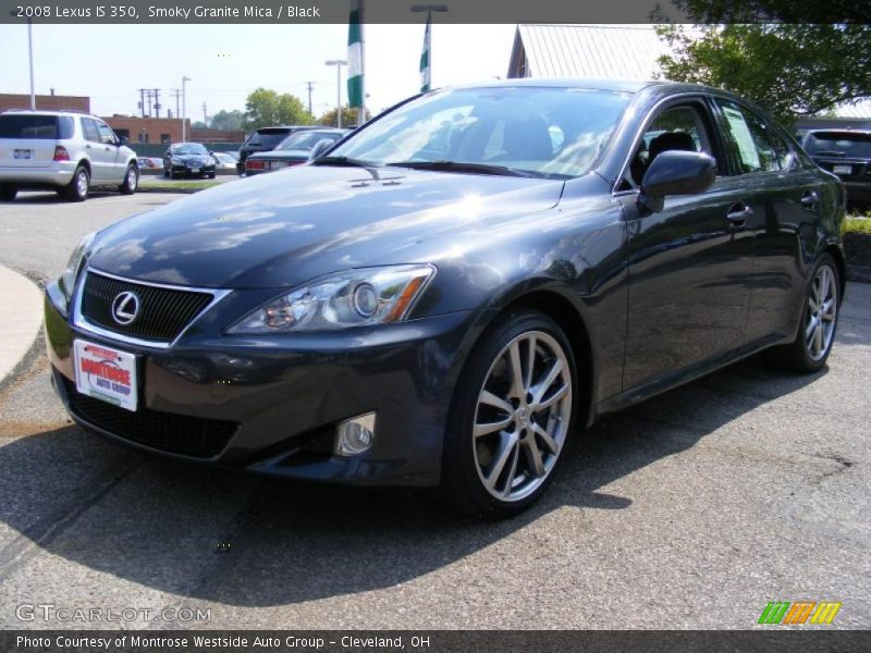 Smoky Granite Mica / Black 2008 Lexus IS 350