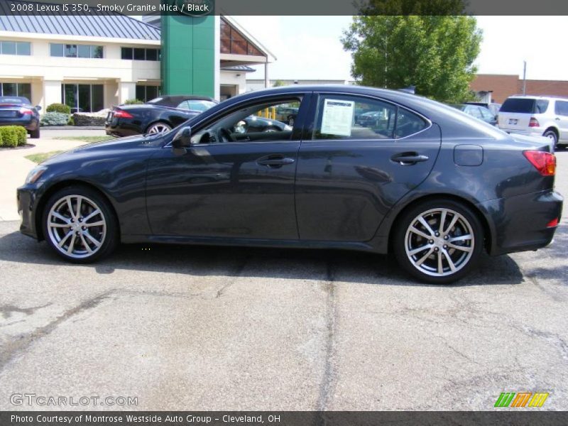 Smoky Granite Mica / Black 2008 Lexus IS 350
