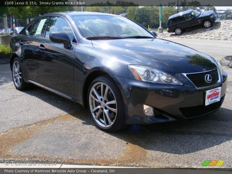 Smoky Granite Mica / Black 2008 Lexus IS 350