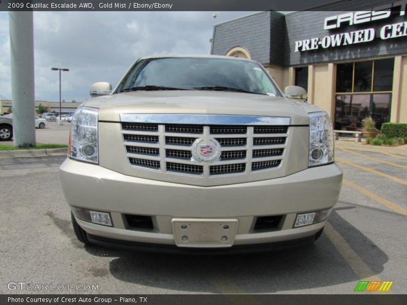 Gold Mist / Ebony/Ebony 2009 Cadillac Escalade AWD