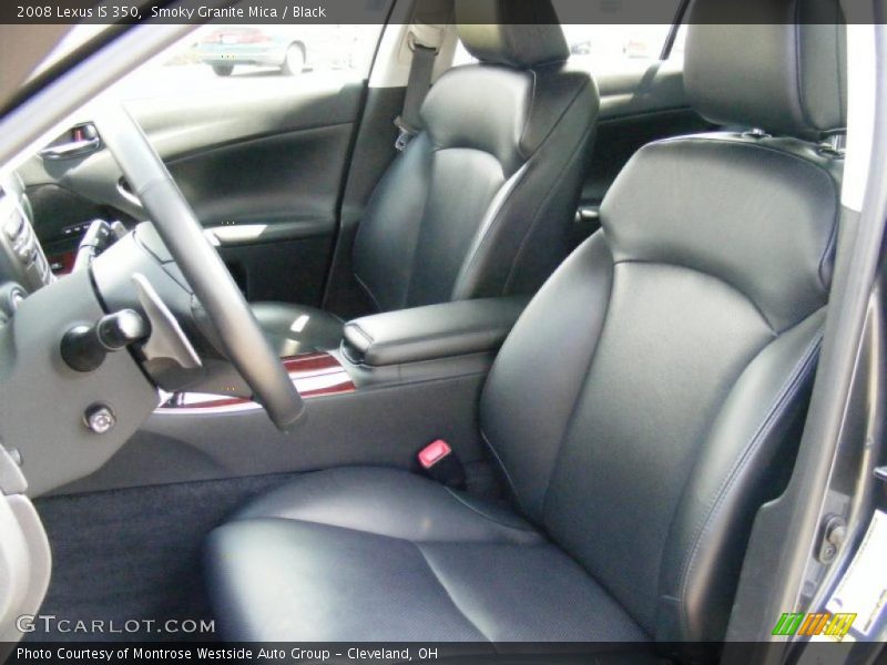 Smoky Granite Mica / Black 2008 Lexus IS 350