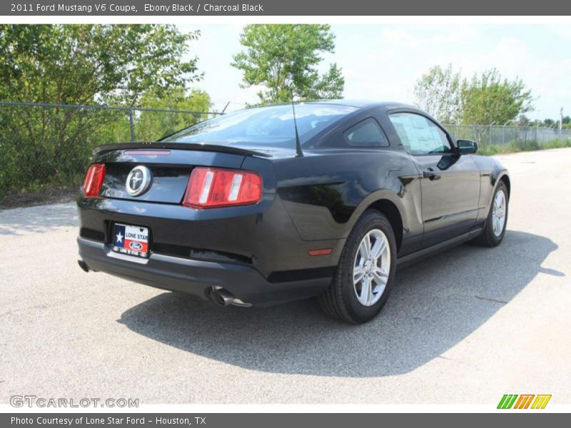 Ebony Black / Charcoal Black 2011 Ford Mustang V6 Coupe