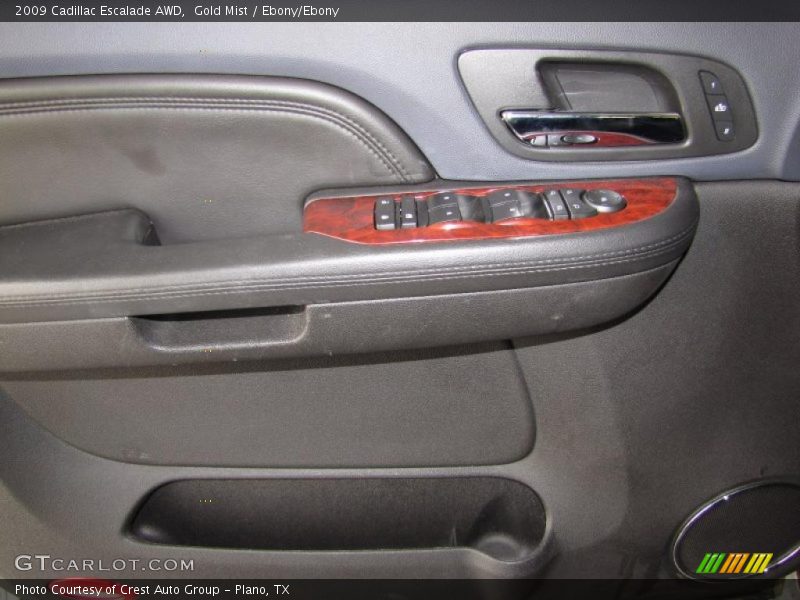 Gold Mist / Ebony/Ebony 2009 Cadillac Escalade AWD