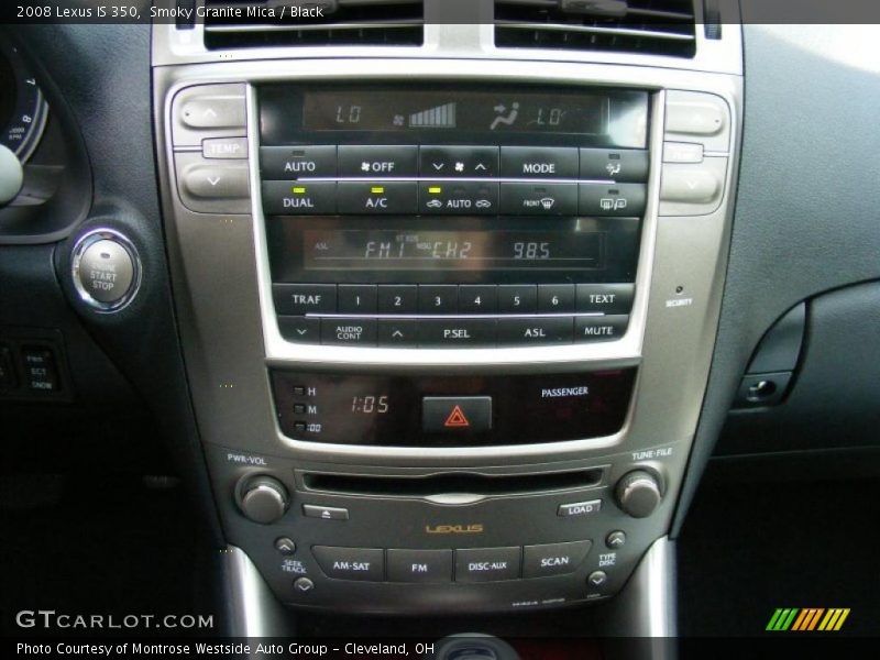 Smoky Granite Mica / Black 2008 Lexus IS 350