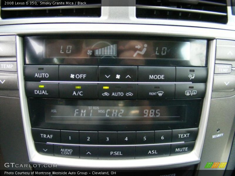 Smoky Granite Mica / Black 2008 Lexus IS 350