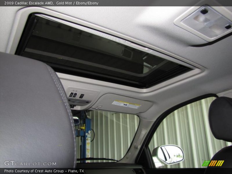 Gold Mist / Ebony/Ebony 2009 Cadillac Escalade AWD