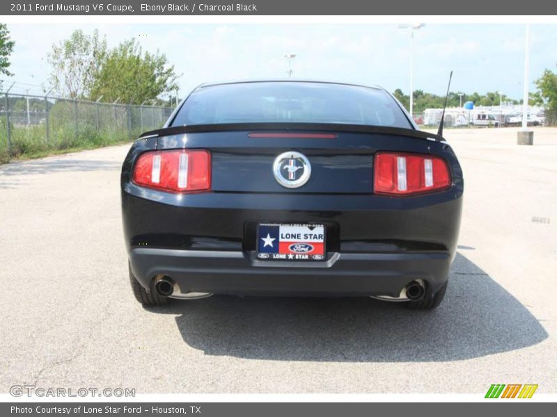 Ebony Black / Charcoal Black 2011 Ford Mustang V6 Coupe