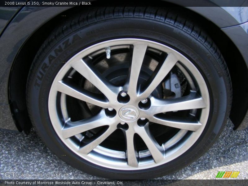 Smoky Granite Mica / Black 2008 Lexus IS 350