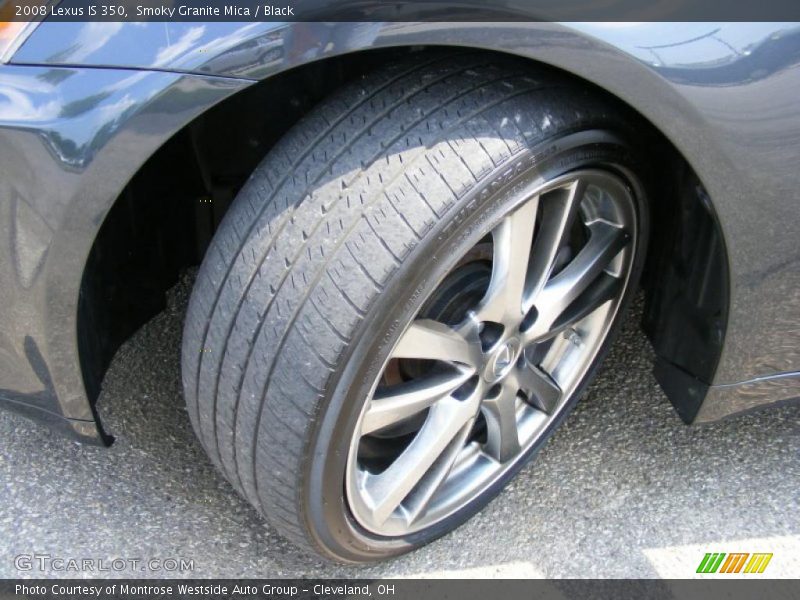 Smoky Granite Mica / Black 2008 Lexus IS 350