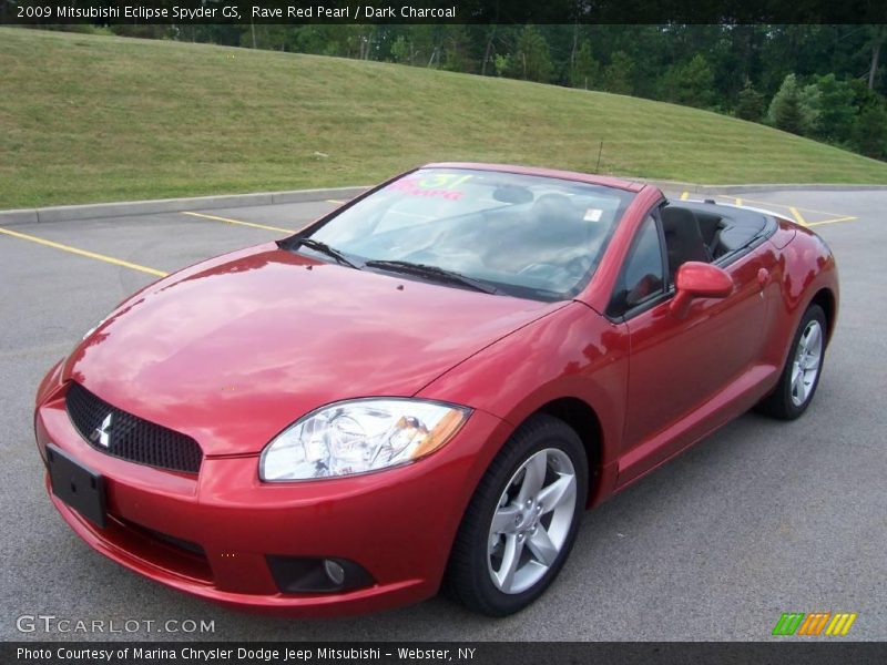 Rave Red Pearl / Dark Charcoal 2009 Mitsubishi Eclipse Spyder GS
