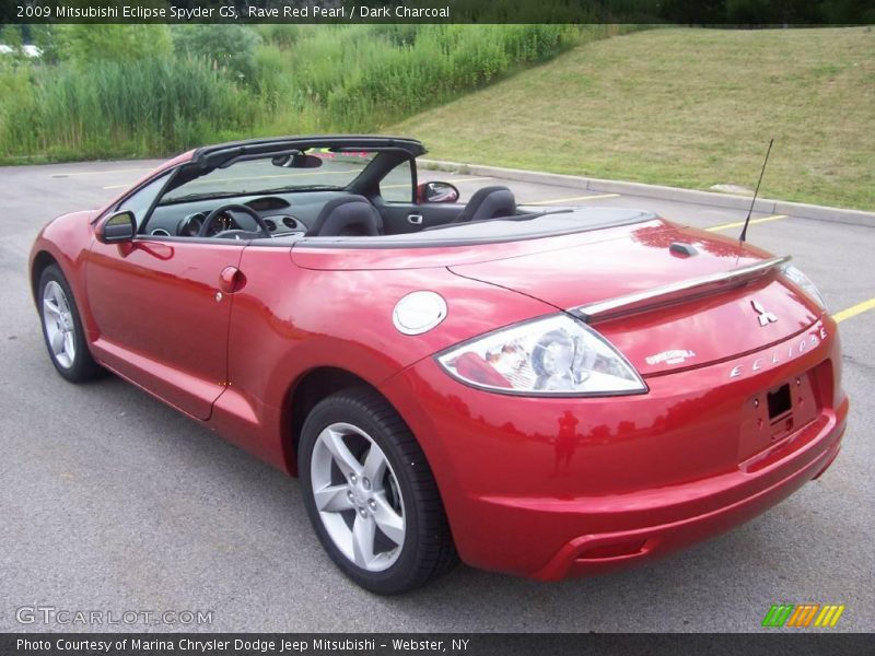 Rave Red Pearl / Dark Charcoal 2009 Mitsubishi Eclipse Spyder GS