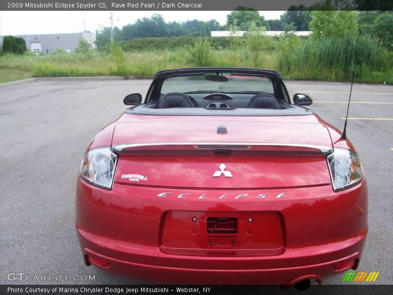 Rave Red Pearl / Dark Charcoal 2009 Mitsubishi Eclipse Spyder GS