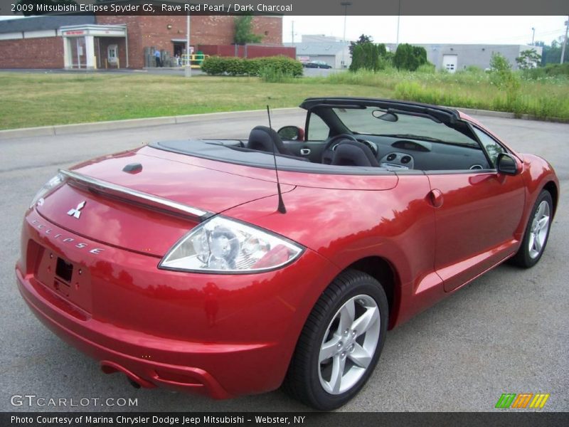 Rave Red Pearl / Dark Charcoal 2009 Mitsubishi Eclipse Spyder GS