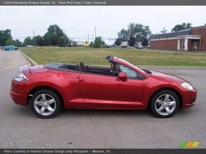 Rave Red Pearl / Dark Charcoal 2009 Mitsubishi Eclipse Spyder GS