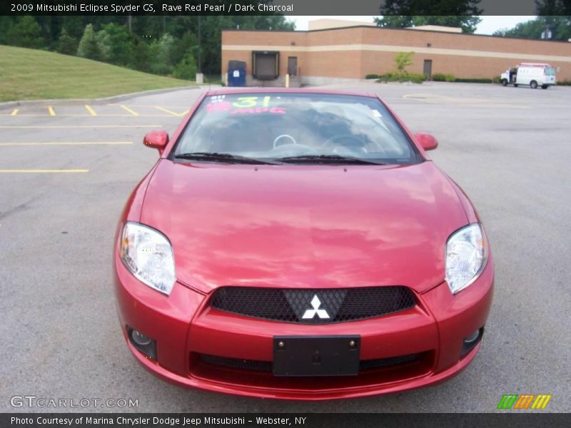 Rave Red Pearl / Dark Charcoal 2009 Mitsubishi Eclipse Spyder GS