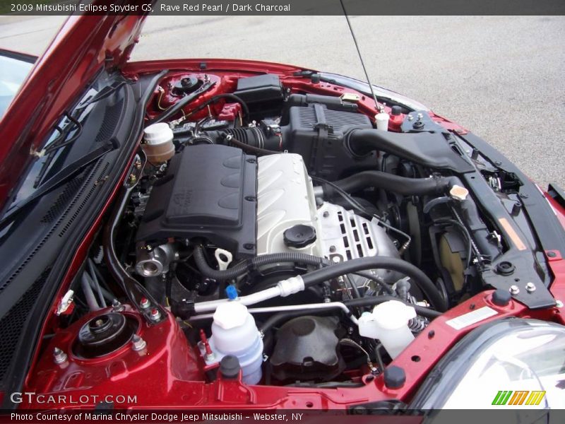 Rave Red Pearl / Dark Charcoal 2009 Mitsubishi Eclipse Spyder GS