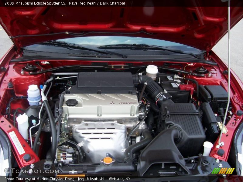 Rave Red Pearl / Dark Charcoal 2009 Mitsubishi Eclipse Spyder GS