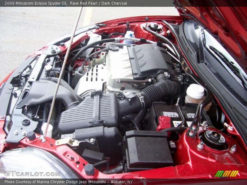 Rave Red Pearl / Dark Charcoal 2009 Mitsubishi Eclipse Spyder GS