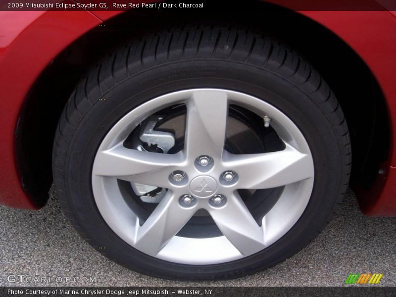 Rave Red Pearl / Dark Charcoal 2009 Mitsubishi Eclipse Spyder GS
