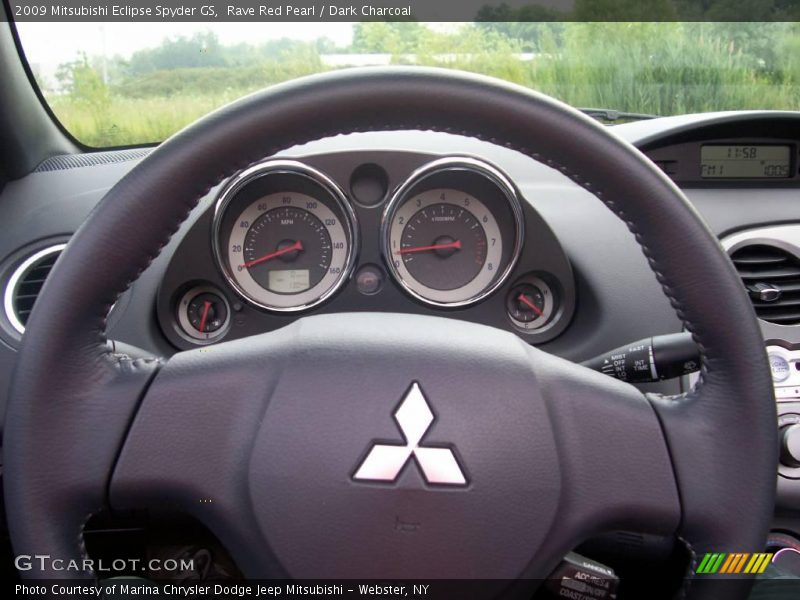 Rave Red Pearl / Dark Charcoal 2009 Mitsubishi Eclipse Spyder GS
