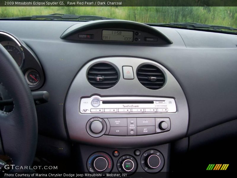 Rave Red Pearl / Dark Charcoal 2009 Mitsubishi Eclipse Spyder GS