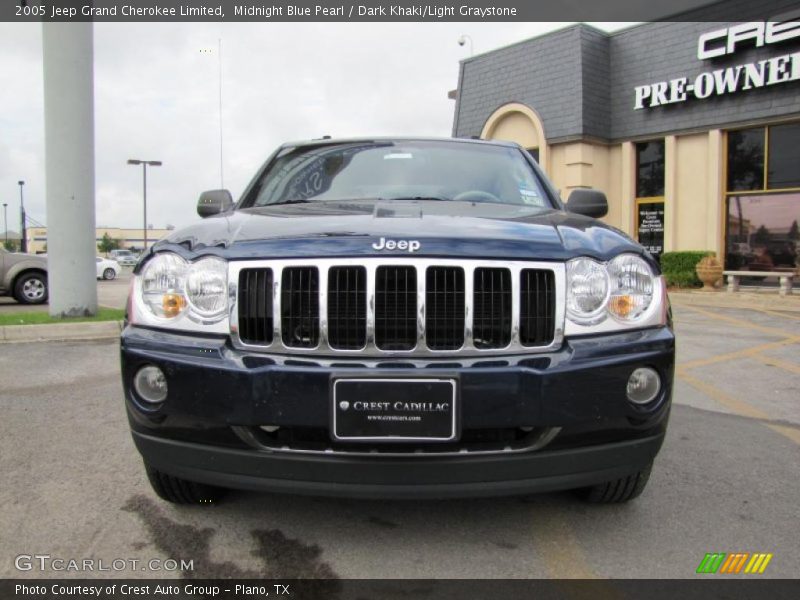 Midnight Blue Pearl / Dark Khaki/Light Graystone 2005 Jeep Grand Cherokee Limited