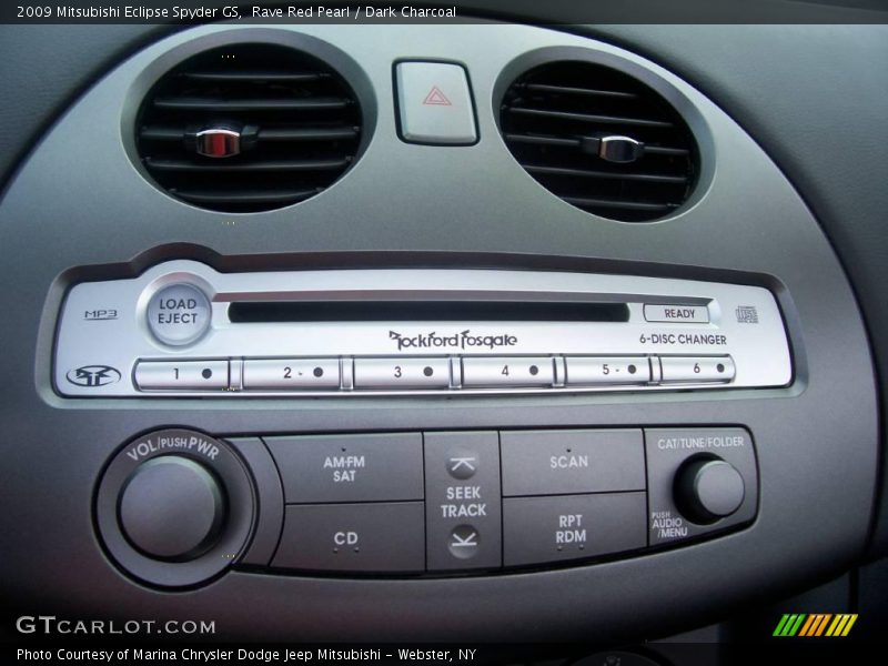 Rave Red Pearl / Dark Charcoal 2009 Mitsubishi Eclipse Spyder GS