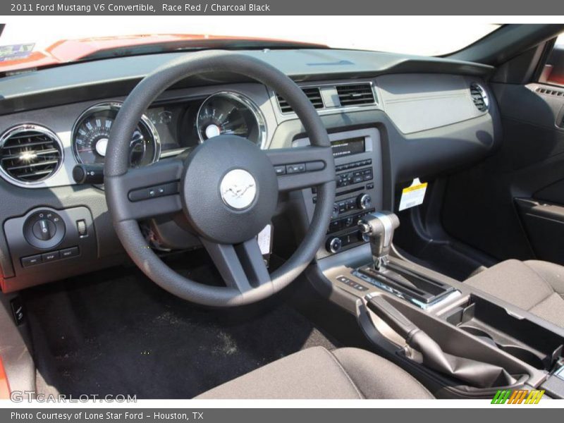 Race Red / Charcoal Black 2011 Ford Mustang V6 Convertible