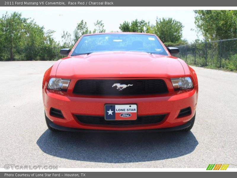 Race Red / Charcoal Black 2011 Ford Mustang V6 Convertible
