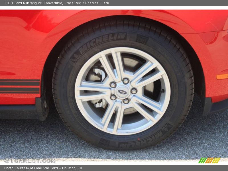 Race Red / Charcoal Black 2011 Ford Mustang V6 Convertible