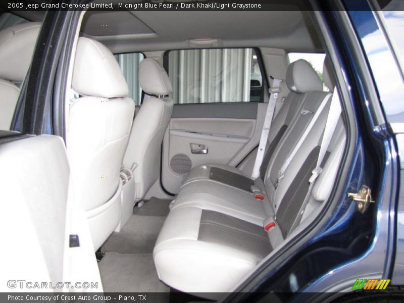Midnight Blue Pearl / Dark Khaki/Light Graystone 2005 Jeep Grand Cherokee Limited