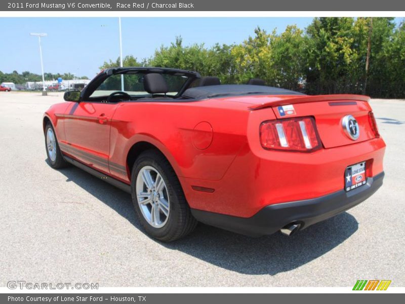 Race Red / Charcoal Black 2011 Ford Mustang V6 Convertible