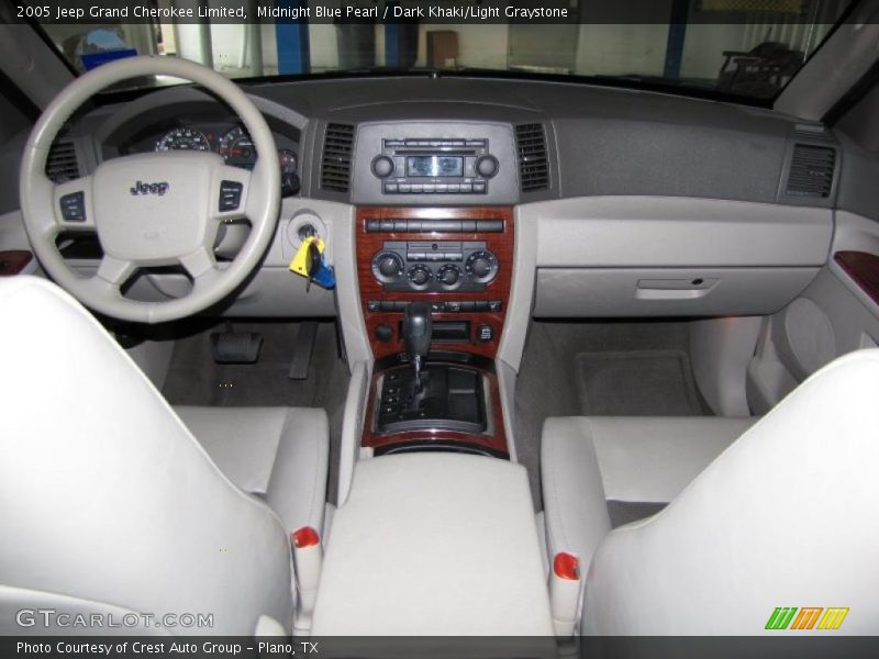 Midnight Blue Pearl / Dark Khaki/Light Graystone 2005 Jeep Grand Cherokee Limited