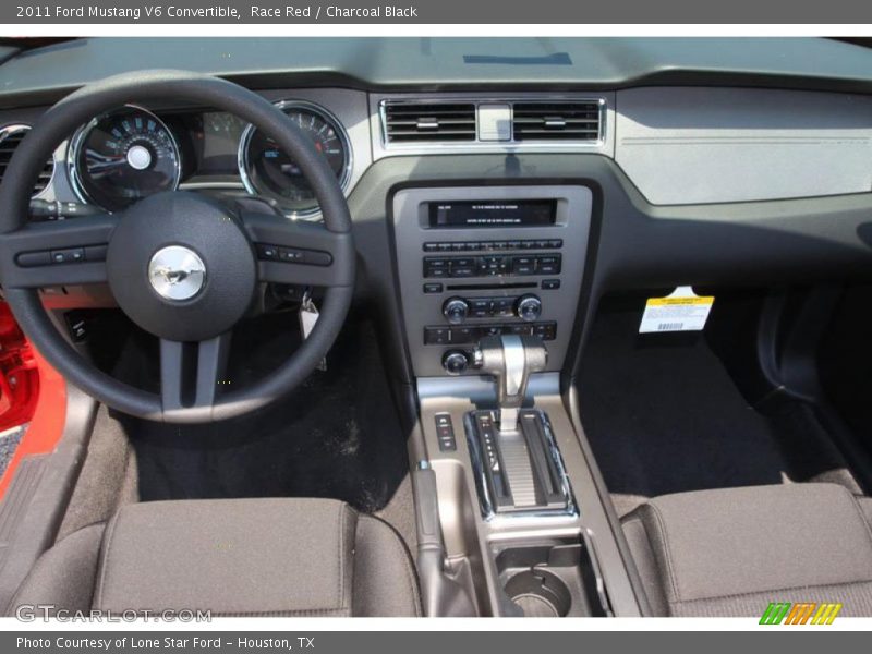 Race Red / Charcoal Black 2011 Ford Mustang V6 Convertible