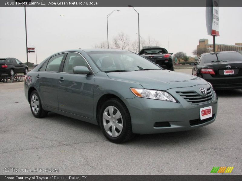 Aloe Green Metallic / Bisque 2008 Toyota Camry LE
