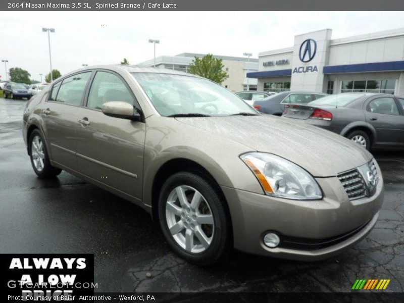 Spirited Bronze / Cafe Latte 2004 Nissan Maxima 3.5 SL