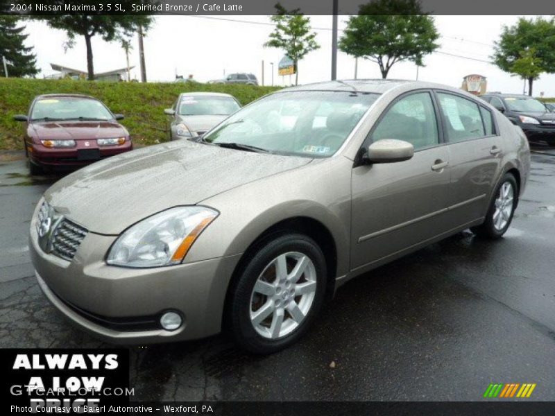 Spirited Bronze / Cafe Latte 2004 Nissan Maxima 3.5 SL
