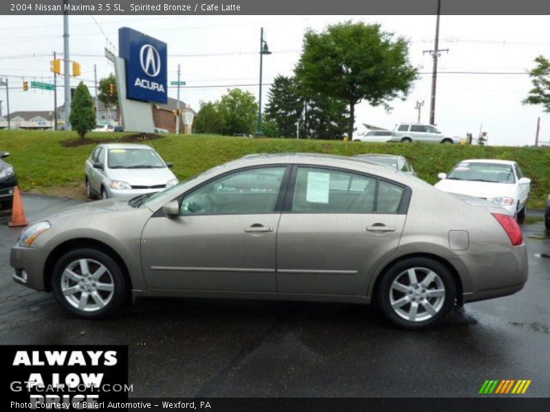 Spirited Bronze / Cafe Latte 2004 Nissan Maxima 3.5 SL