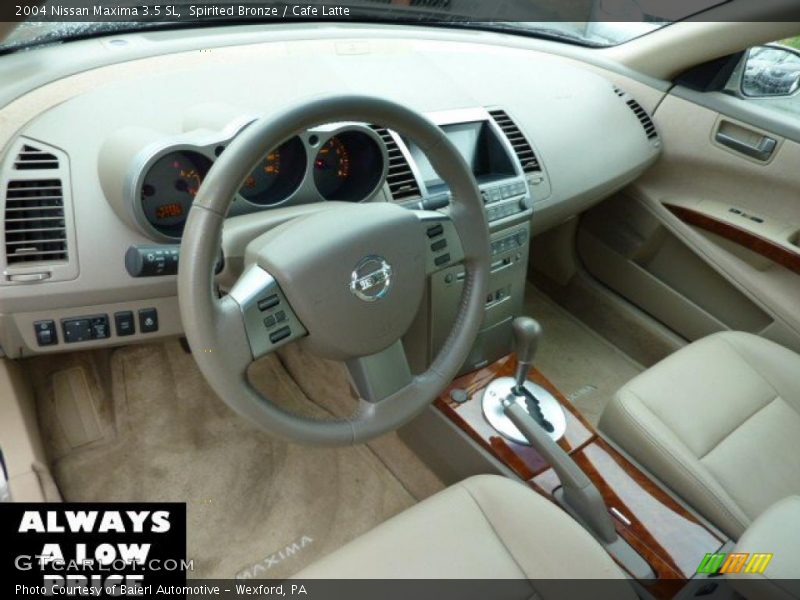 Spirited Bronze / Cafe Latte 2004 Nissan Maxima 3.5 SL