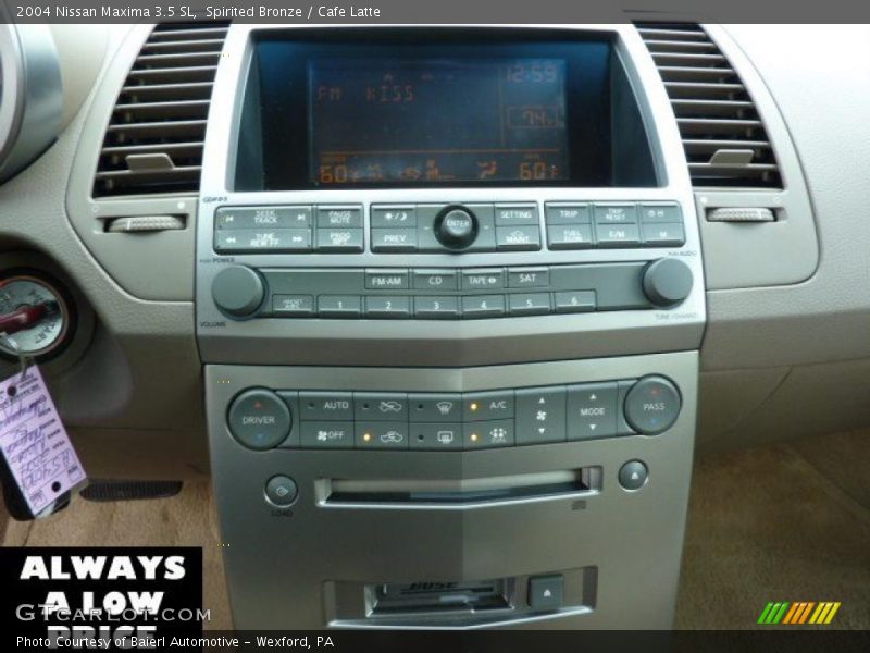 Spirited Bronze / Cafe Latte 2004 Nissan Maxima 3.5 SL