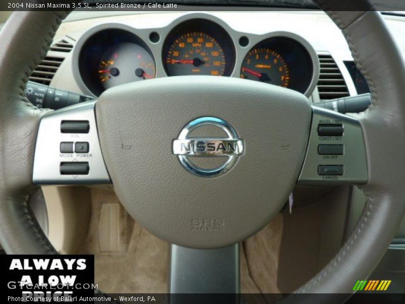 Spirited Bronze / Cafe Latte 2004 Nissan Maxima 3.5 SL