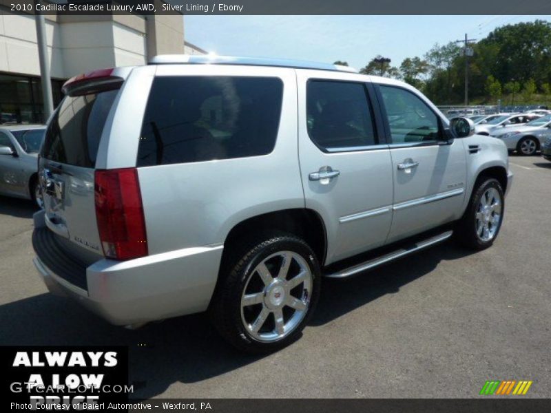 Silver Lining / Ebony 2010 Cadillac Escalade Luxury AWD