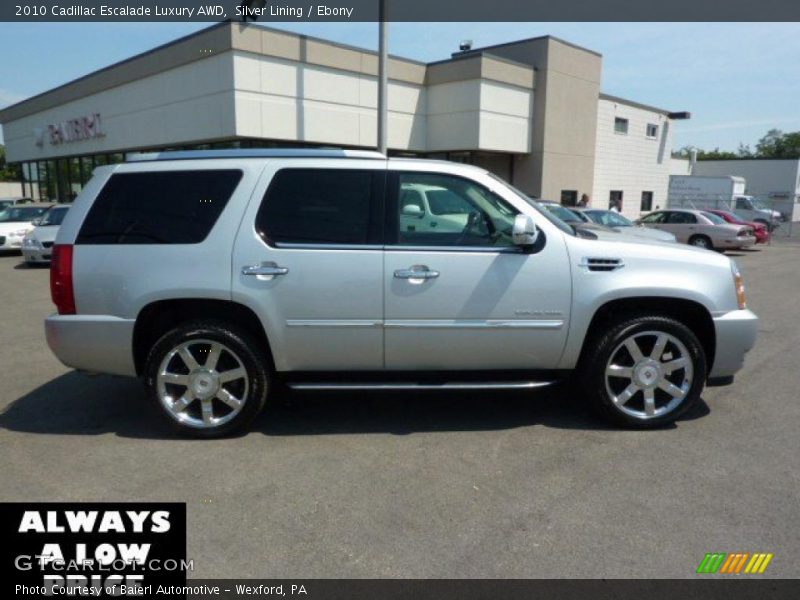 Silver Lining / Ebony 2010 Cadillac Escalade Luxury AWD
