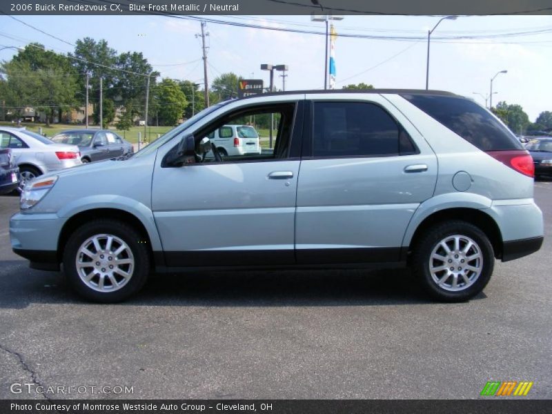 Blue Frost Metallic / Neutral 2006 Buick Rendezvous CX