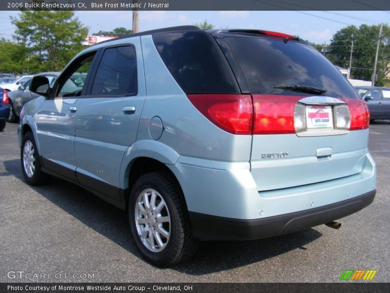 Blue Frost Metallic / Neutral 2006 Buick Rendezvous CX