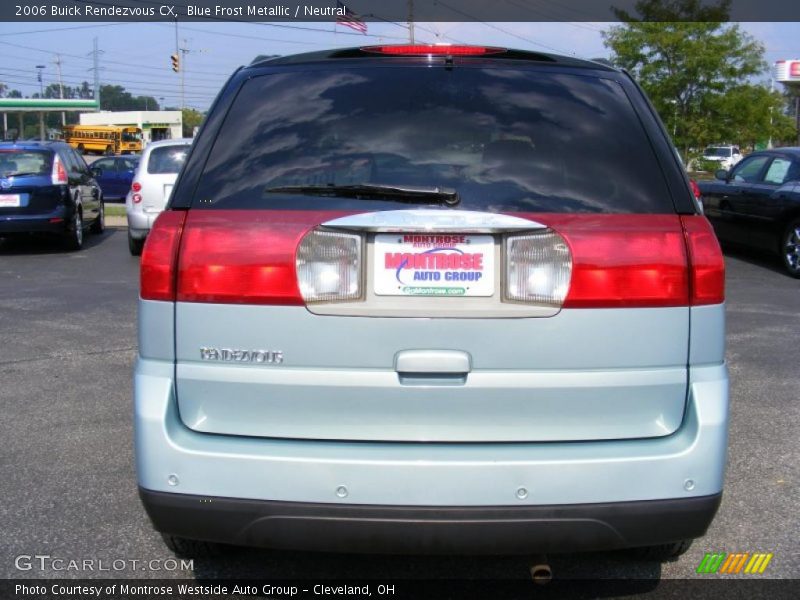 Blue Frost Metallic / Neutral 2006 Buick Rendezvous CX