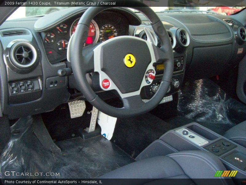 Titanium (Metallic Gray) / Charcoal 2009 Ferrari F430 Coupe