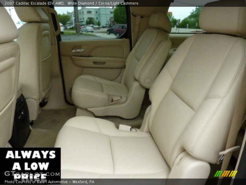 White Diamond / Cocoa/Light Cashmere 2007 Cadillac Escalade ESV AWD