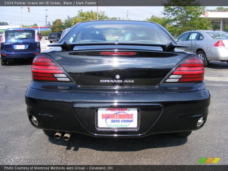 Black / Dark Pewter 2004 Pontiac Grand Am SE Sedan